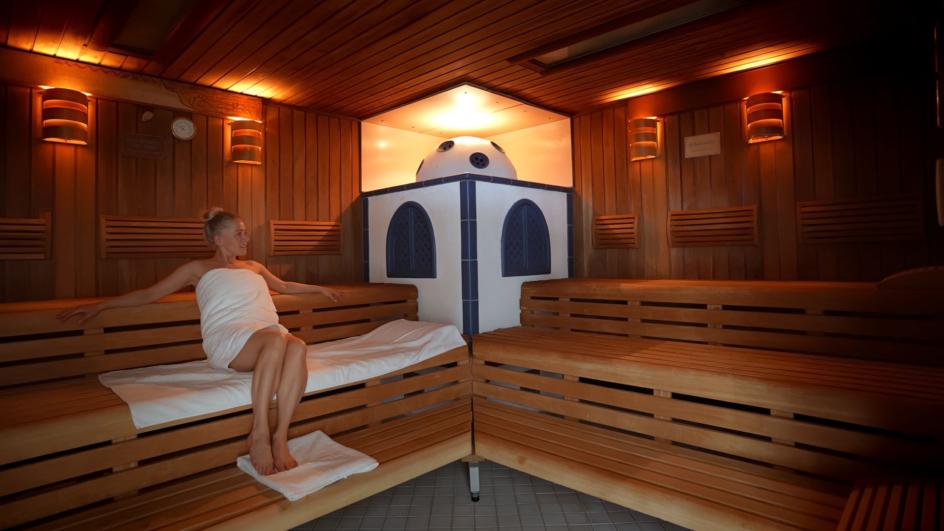 Finnische Sauna der Wellness-Perle