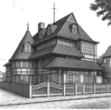 Historische Zeichnung des Landhaus Stutzi