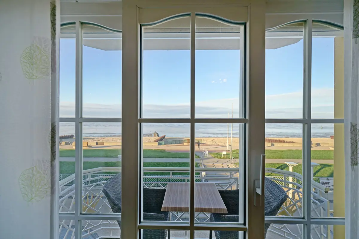 Meerblick aus einem Apartment im Seeschlößchen